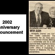 2002 anniversary announcement